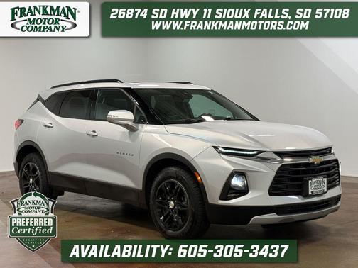 Silver Ice Metallic 2020 Chevrolet Blazer 3LT