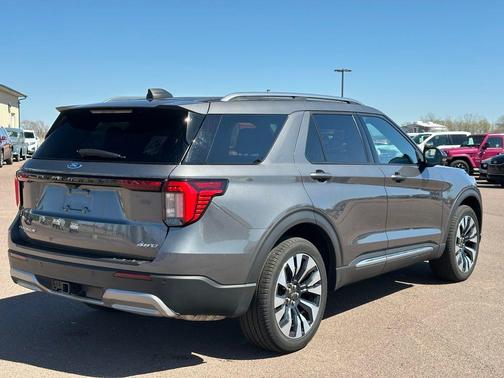 Gray Metallic 2025 Ford Explorer Platinum