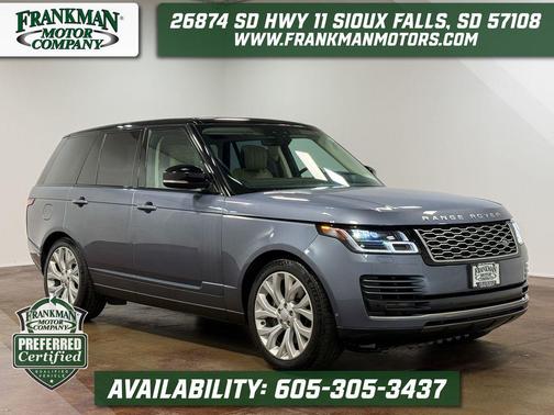Byron Blue Metallic 2019 Land Rover Range Rover 5.0L V8 Supercharged