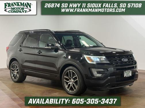 White Platinum Metallic Tri-Coat 2017 Ford Explorer sport