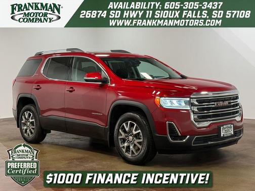 Volcanic Red Tintcoat 2023 GMC Acadia AWD SLE