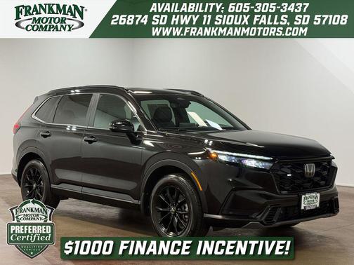 Crystal Black Pearl 2025 Honda CR-V Hybrid Sport AWD