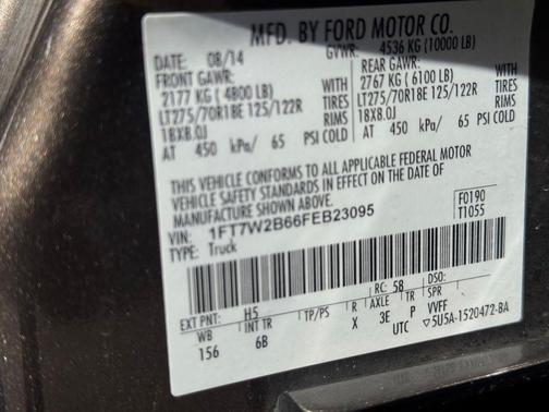 Caribou Metallic 2015 Ford F-250 Lariat