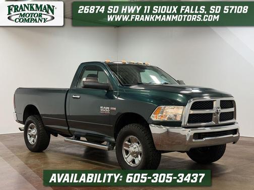 Bright White Clearcoat 2018 RAM 3500 SLT Regular Cab 4x4 8' Box