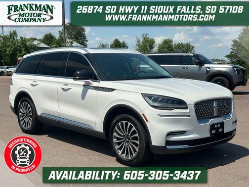 Pristine White Metallic Tri-Coat 2023 Lincoln Aviator Standard AWD
