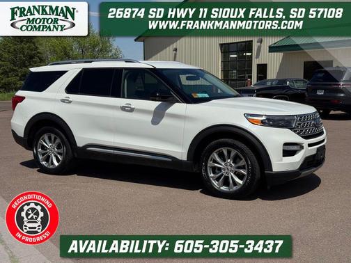 Star White Metallic Tri-Coat 2021 Ford Explorer Limited