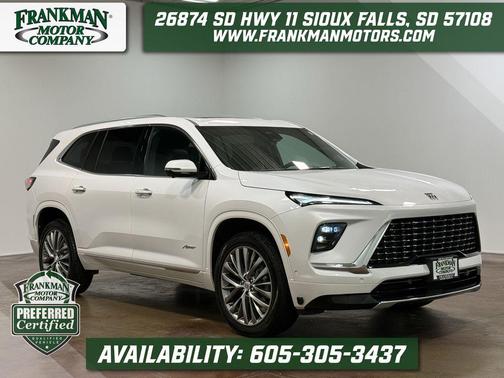 White Frost Tricoat 2025 Buick Enclave Avenir AWD