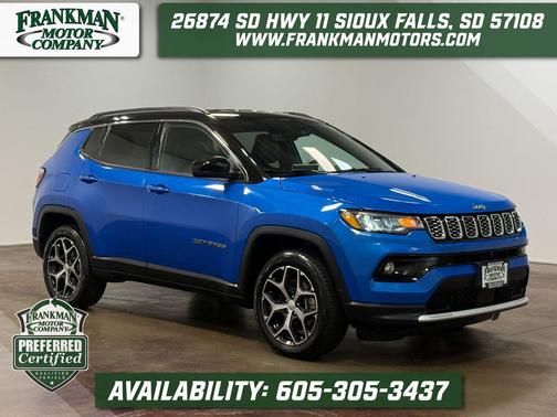 Hydro Blue Pearlcoat 2024 Jeep Compass Limited