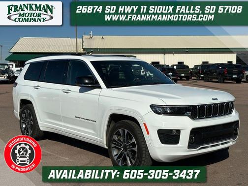 Bright White Clearcoat 2022 Jeep Grand Cherokee L Overland