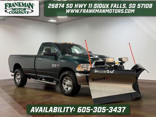 Bright White Clearcoat 2018 RAM 3500 SLT Regular Cab 4x4 8' Box