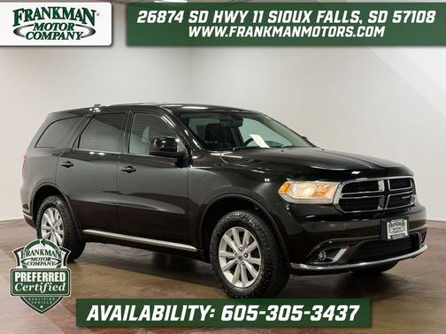 DB Black Clearcoat 2020 Dodge Durango SXT AWD