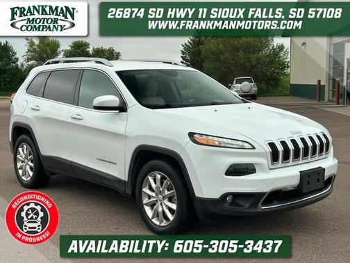 Bright White Clearcoat 2017 Jeep Cherokee Limited