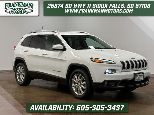 Bright White Clearcoat 2017 Jeep Cherokee Limited