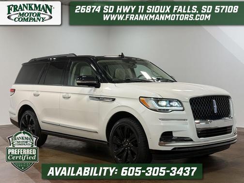 White Metallic 2024 Lincoln Navigator Black Label