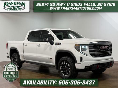 Summit White 2024 GMC Sierra 1500 AT4