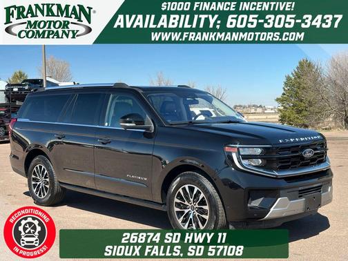 Black Metallic 2025 Ford Expedition Max Platinum