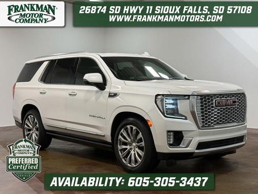 White Frost Tricoat 2021 GMC Yukon Denali