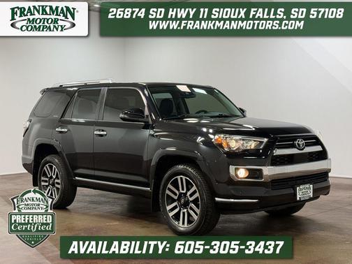 Midnight Black Metallic 2020 Toyota 4Runner Limited