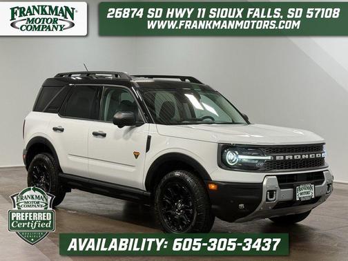 Oxford White 2025 Ford Bronco Sport Badlands