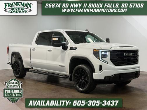 Summit White 2022 GMC Sierra 1500 Elevation