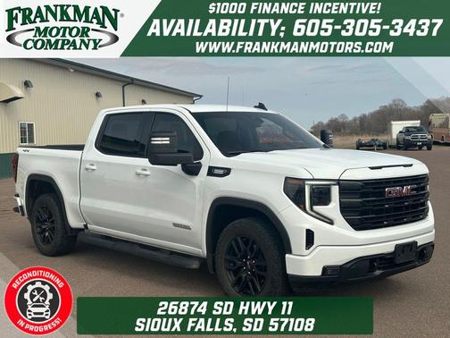 Summit White 2023 GMC Sierra 1500 Elevation