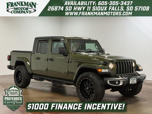 Sarge Green Clearcoat 2022 Jeep Gladiator Sport S