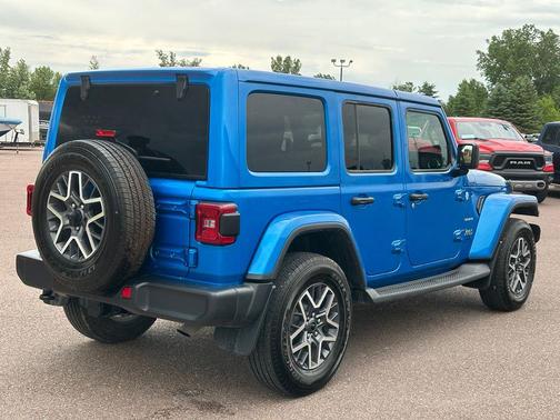 Hydro Blue Pearl Coat 2024 Jeep Wrangler 4-Door Sahara