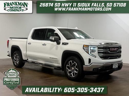 Summit White 2023 GMC Sierra 1500 SLT