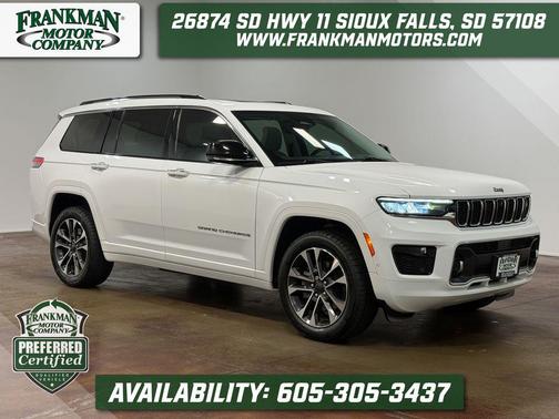 Bright White Clearcoat 2021 Jeep Grand Cherokee L Overland