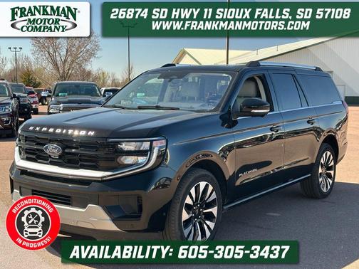 Black Metallic 2025 Ford Expedition Max Platinum