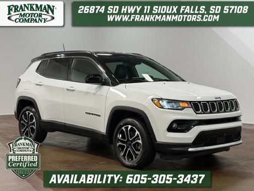 Bright White Clearcoat 2024 Jeep Compass Limited