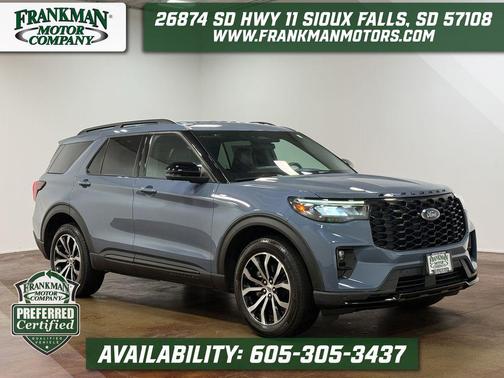 Vapor Blue Metallic 2025 Ford Explorer ST-Line