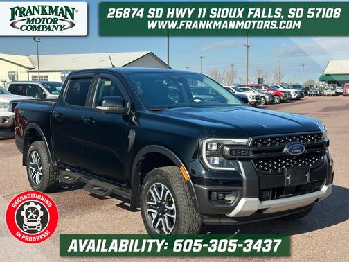 Shadow Black 2024 Ford Ranger LARIAT