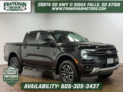 Shadow Black 2024 Ford Ranger LARIAT