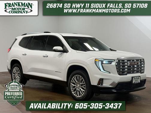 Summit White 2024 GMC Acadia Denali