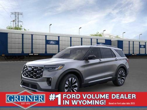 Gray 2026 Ford Explorer Platinum