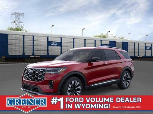 Rapid Red Metallic Tinted Clearcoat 2026 Ford Explorer Platinum