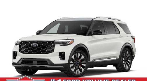 White 2026 Ford Explorer Platinum
