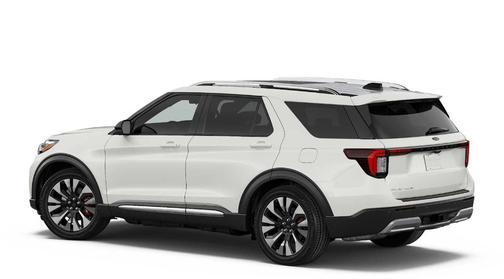 White 2026 Ford Explorer Platinum