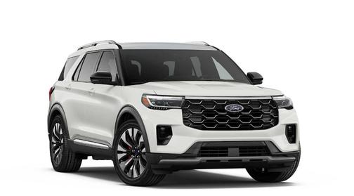White 2026 Ford Explorer Platinum
