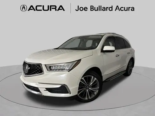 White Diamond Pearl 2019 Acura MDX 3.5L Technology Package