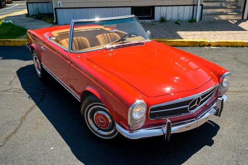 Red 1966 Mercedes-Benz 230SL PAGODA