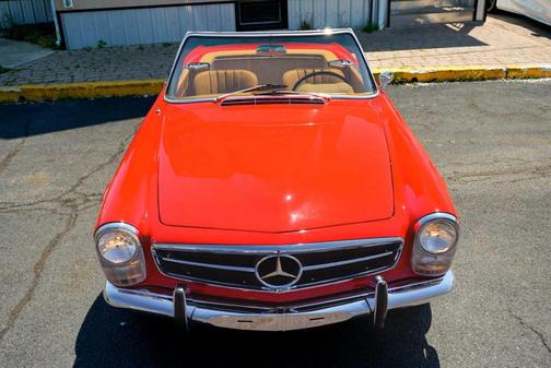 Red 1966 Mercedes-Benz 230SL PAGODA