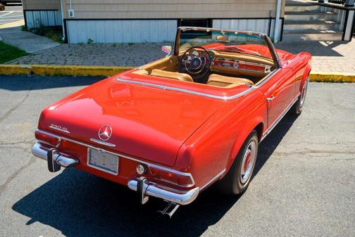 Red 1966 Mercedes-Benz 230SL PAGODA