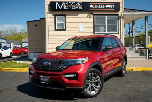 Red 2021 Ford Explorer XLT