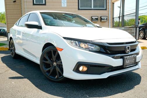 White 2020 Honda Civic Sport
