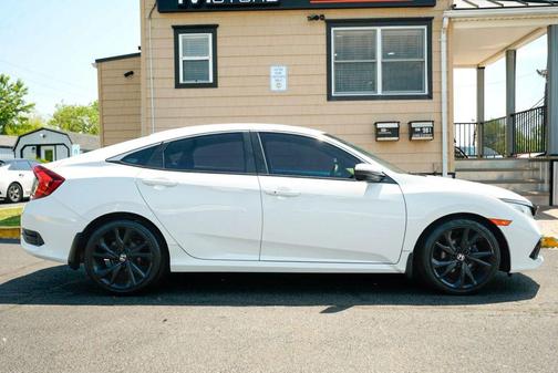 White 2020 Honda Civic Sport