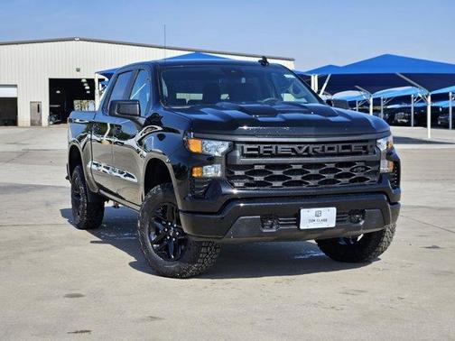 Black 2026 Chevrolet Silverado 1500 Custom Trail Boss