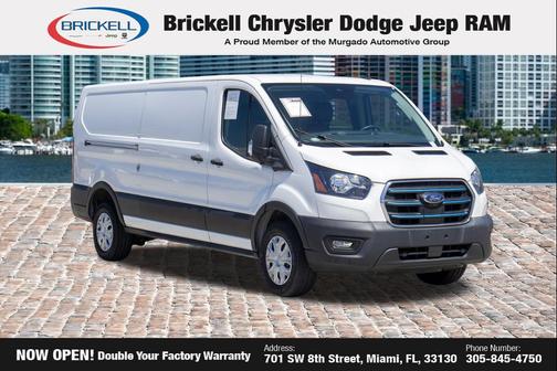 OXFORD WHITE 2023 Ford E-Transit T-350 Low Roof