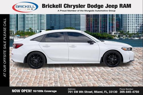 Platinum White Pearl 2025 Honda Civic Sport